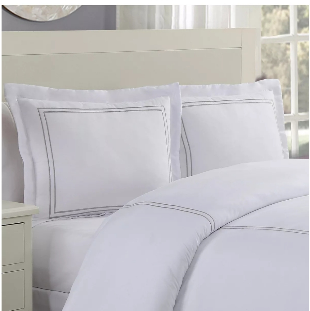 LUX HOTELBaratta Embroidered Euro 2-Pack Pillow Shams